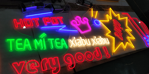 連鎖餐飲店霓虹燈標識;室內霓虹燈;日合霓虹燈標識制作