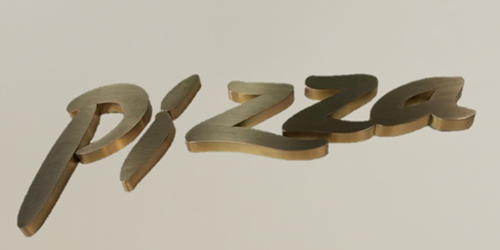 餐飲店精工字;日合精工字制作