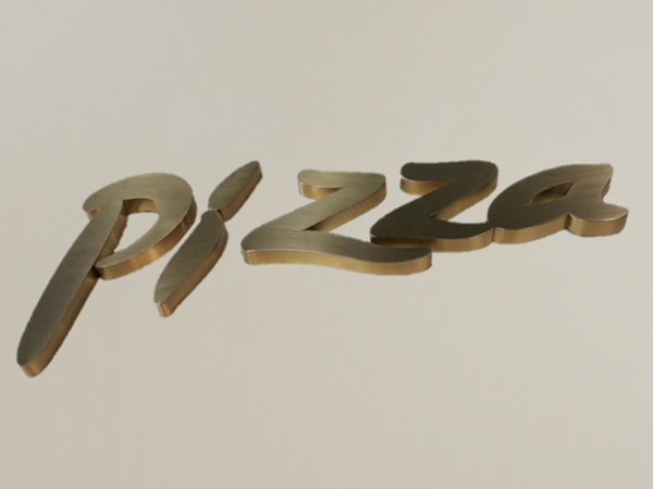 餐飲店精工字;日合精工字制作