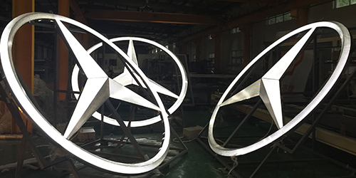 奔馳logo;車標(biāo)logo；日合門頭logo制作