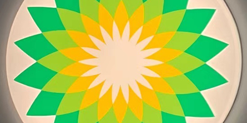 BP加油站品牌柱;9米加油站立柱;日合廣告牌制作